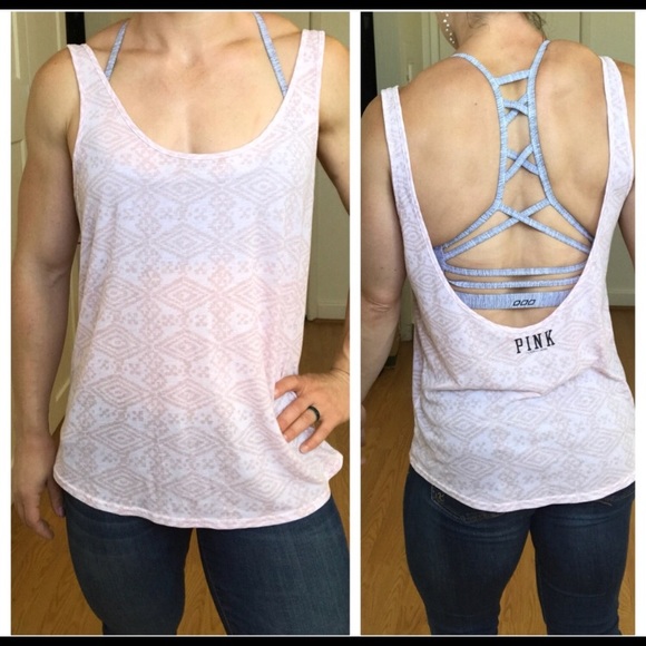 PINK Victoria's Secret Tops - PINK Victoria’s Secret light pink low back tank